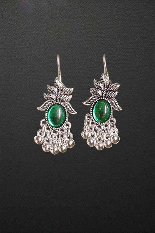 Oxidized Silver Jhumka #01